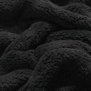 Coral Fleece Electric Heated Throw Blanket Charcoal
