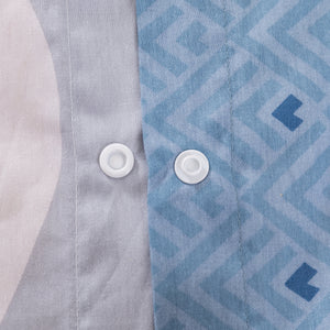 Capri 100% Cotton Reversible Quilt Cover Set
