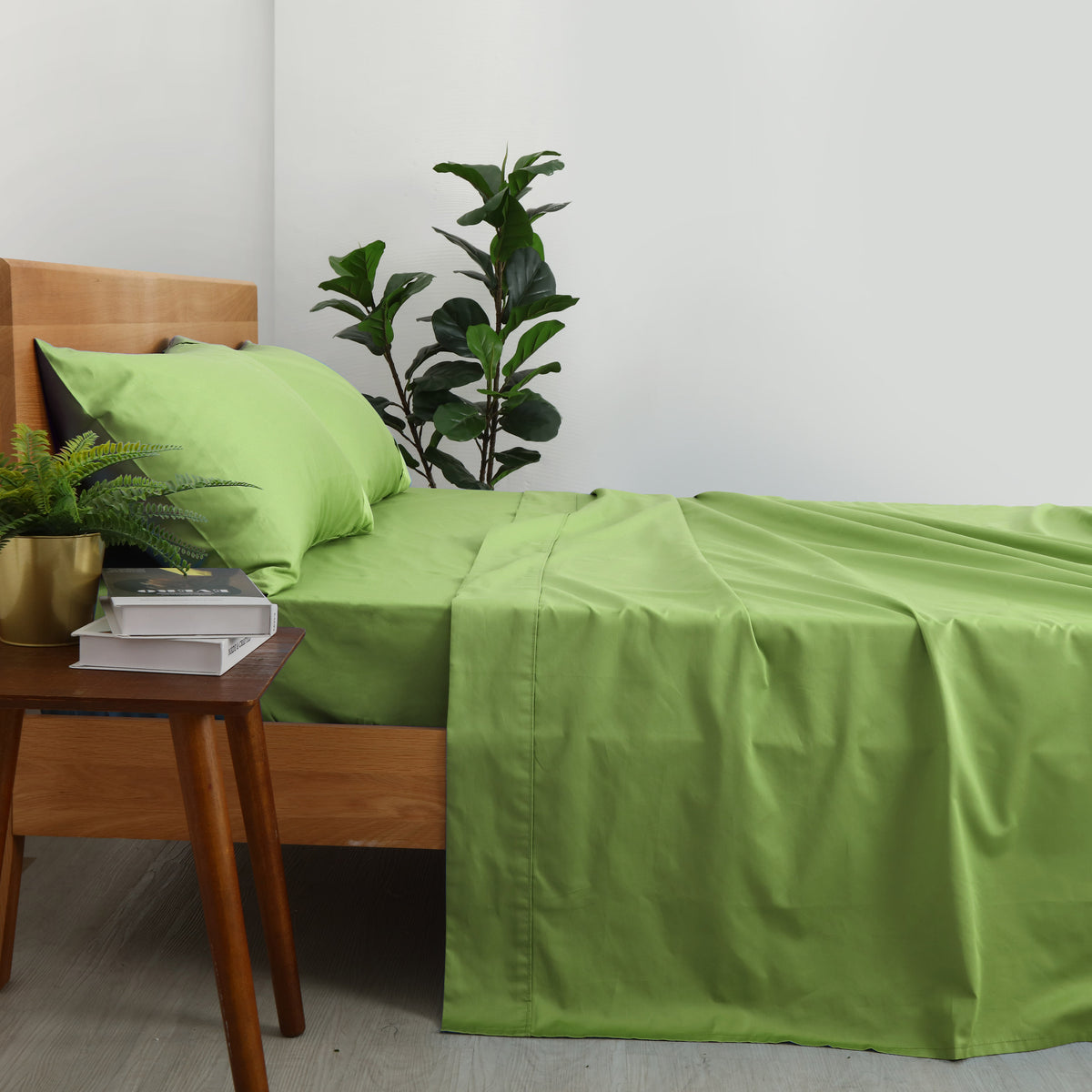 Organic Cotton Sheet Set Green DI Home
