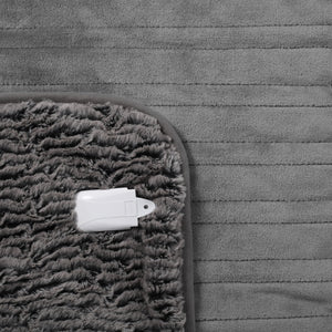 Premium Faux Chinchilla Fur Heated Throw Blanket