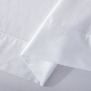 500TC Cotton Sateen Flat Sheet White