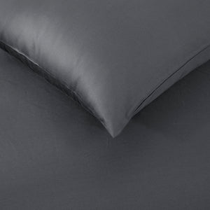 500TC Cotton Sateen Euro Pillowcase Charcoal
