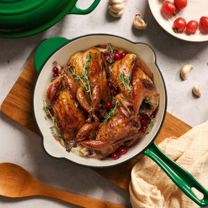 Cast Iron Fry Pan 26cm Black Eden Green