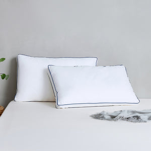 Sleep Form High & Firm Profile Standard Pillow Twin Pack 43 x 68cm with 5cm Gusset