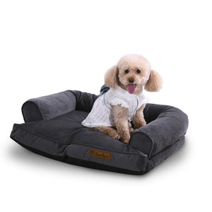 Ripley Corduroy Pet Sofa Bed - Charcoal