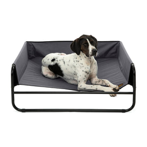 High Walled Outdoor Trampoline Pet Bed Cot - Grey