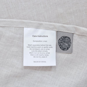 100% European Flax Linen Sheet Set Dove Grey
