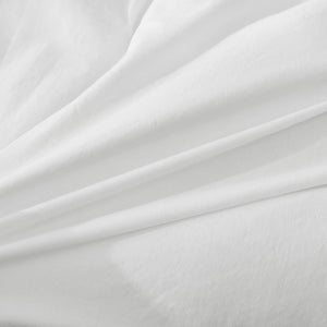 225TC Cotton Washed Comforter Set White