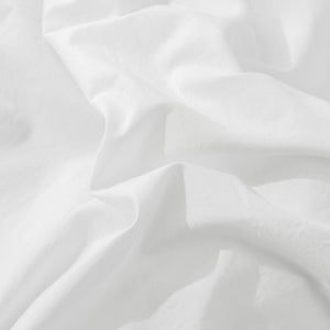225TC Cotton Washed Comforter Set White