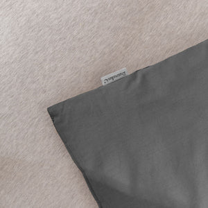 225TC Cotton Washed Comforter Set Dark Grey