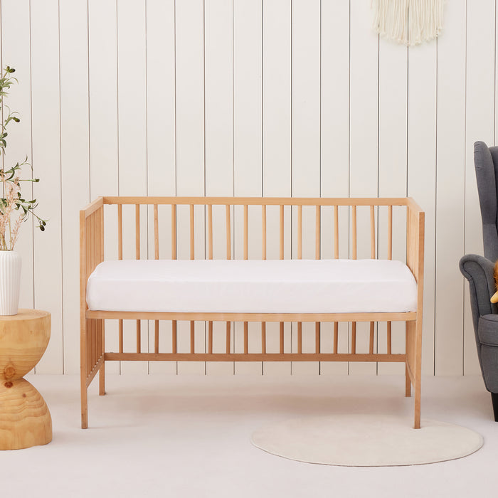 Bamboo Cotton Jersey COT Waterproof Mattress Protector White
