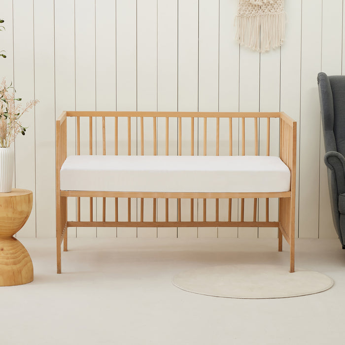 Bamboo Terry Cot Waterproof Mattress Protector White