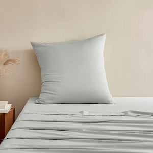 400TC Bamboo Cotton Blend Sateen Euro Pillowcase DOVE GREY
