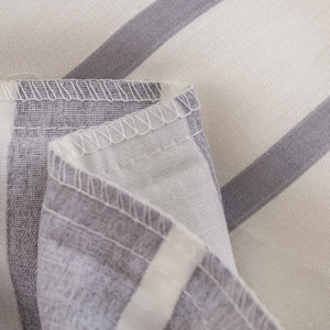 Miller Stripe 100% Cotton Reversible Quilt Cover Set