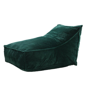 Wilde Ribbed Luxe Fleece Beanbag Lounge Cover Emerald