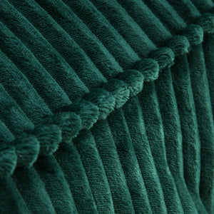 Wilde Ribbed Luxe Fleece Beanbag Lounge Cover Emerald