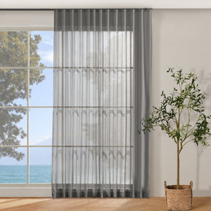 Kirra Sheer S-Fold Curtain Track Slate