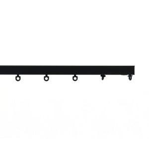 S-Fold Curtain Track Set 280cm + S-Fold Wand Black