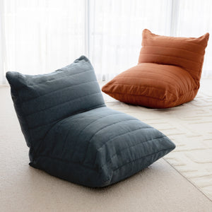 Linoire Quilted Beanbag Lounger Atlantic Blue