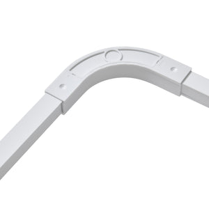 S-Fold Curtain Track Corner Connector White