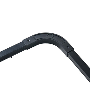 S-Fold Curtain Track Corner Connector Black
