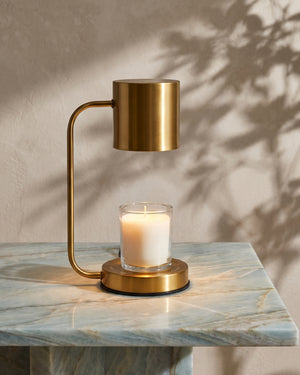 Lume Candle Warmer Lamp Gold