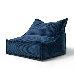 Mini Wilde Ribbed Luxe Fleece Beanbag Lounge Cover Teal
