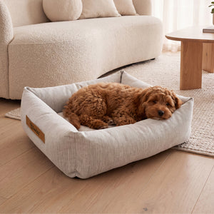 Brooksy Woven Dog Bed Natural