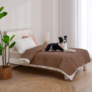 Sofur Waterproof Dog Bed Cover Protector in Espresso