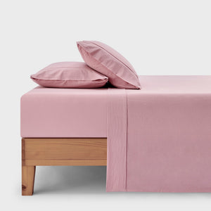 Bonnie Washed Cotton Sheet Set Pink Pearl