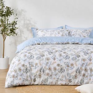 Calandra 100% Cotton Reversible Quilt Cover Set