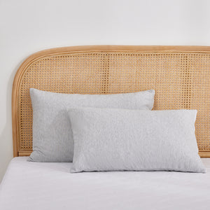 Waterproof Bamboo Charcoal Cover Adjustable Shredded Memory Foam Pillow Twin Pack