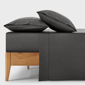 400TC Premium Cotton Sateen Sheet Set in Charcoal