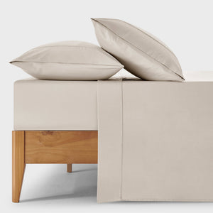 400TC Premium Cotton Sateen Sheet Set in Oatmeal