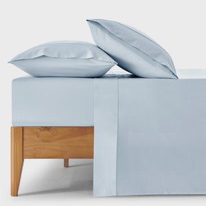 400TC Premium Cotton Sateen Sheet Set in Sky