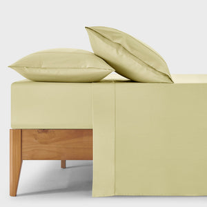 400TC Premium Cotton Sateen Sheet Set in Citron