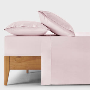 400TC Premium Cotton Sateen Sheet Set in Petal