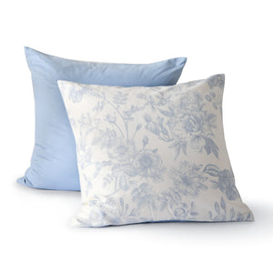 100% Cotton Reversible European Pillowcase Odette Twin Pack