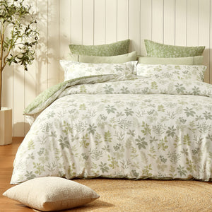 100% Cotton Reversible Quilt Cover Set Mabel