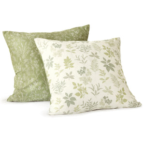 100% Cotton Reversible European Pillowcase Mabel Twin Pack