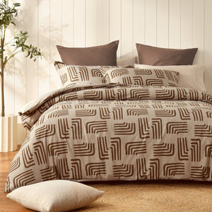 100% Cotton Reversible Quilt Cover Set Kaya