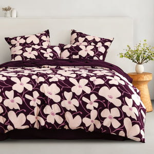 Ezra Printed Quilt Cover Set Cherry