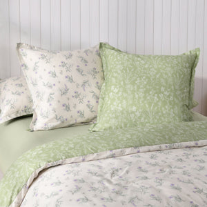 Adelle 100% Cotton Reversible Tailored European Pillowcase Twin Pack