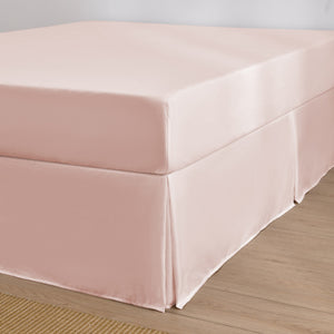 Superfine Washed Microfibre Pleated Valance Blush Pink