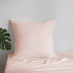 Superfine Washed Microfibre European Pillowcase Blush Pink