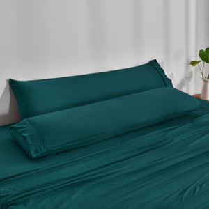 Superfine Washed Microfibre Body Pillowcase Twin Pack - Teal