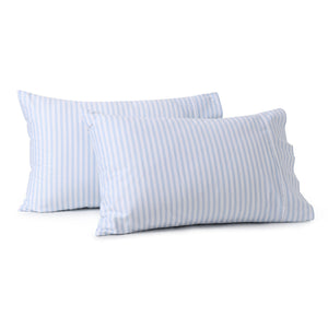 Lolita 300TC Cotton Sateen Standard Pillowcase Twin Pack Blue