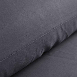 1500TC Cotton Rich Pillowcase Twin Pack Charcoal