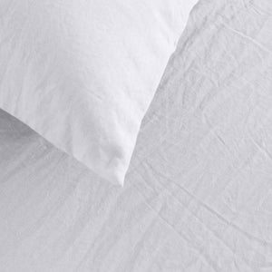 Superfine Washed Microfibre European Pillowcase - White