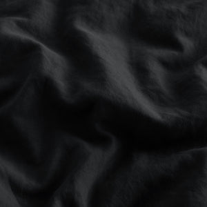 Superfine Washed Microfibre Quilt Cover Set Black